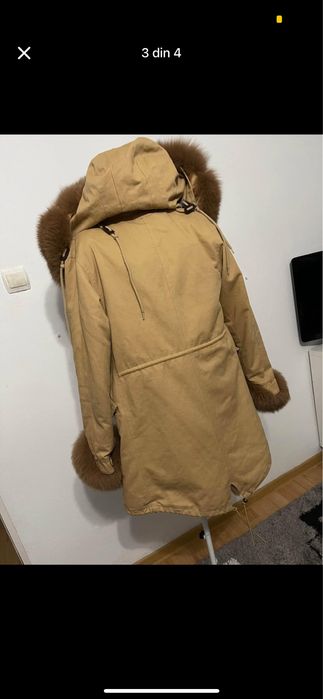 Geaca parka naturala