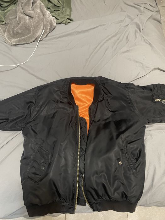 Немско яке тип Bomber отвътре оранжев