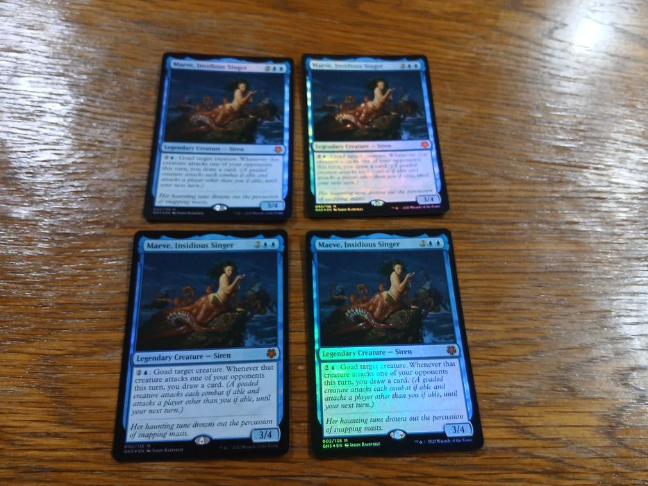 set 4 carti joc Maeve, Insidious Singer (GN3) pt Magic The Gathering