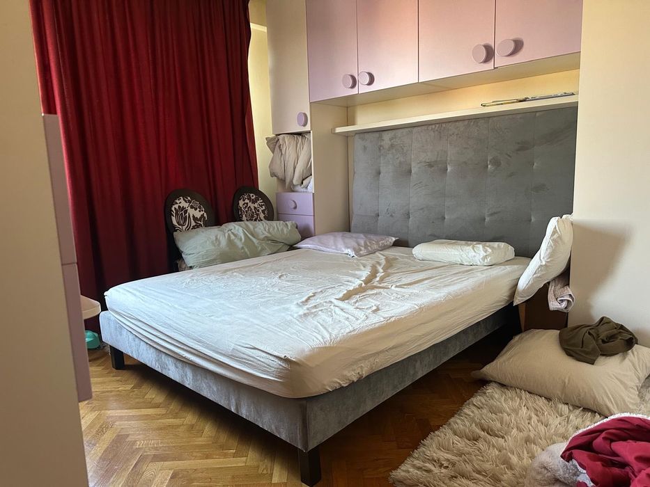 Vând pat tapițat Mobexpert Olimp 160*190