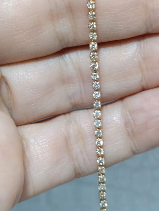 Теннисный браслет с бриллиантами