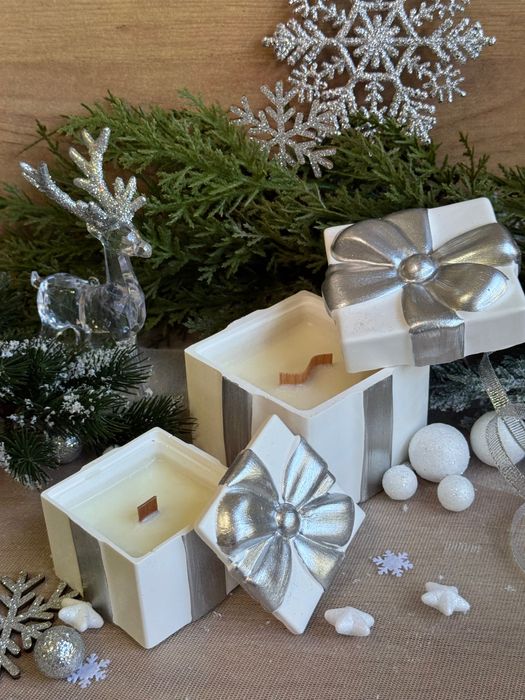 Коледни соеви свещи