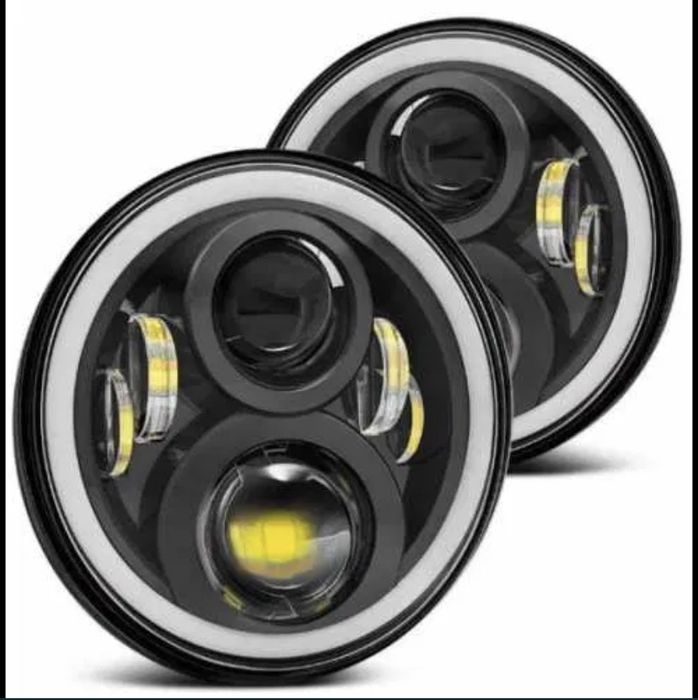 LED фарове 7” Инч диодни фарове за джип. ЦЕНАТА Е ЗА КОМПЛЕКТ!
