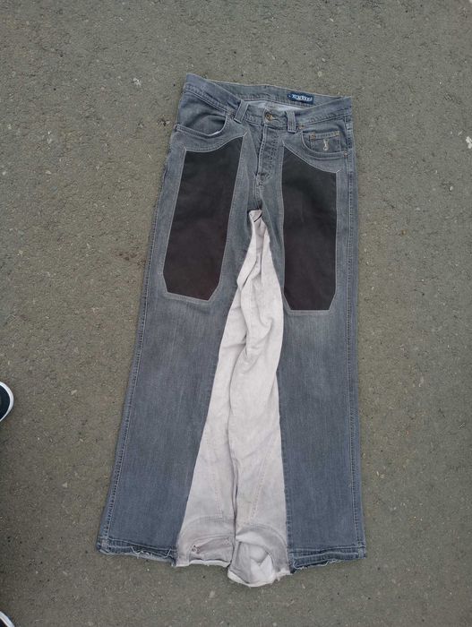 ръчно изработени дънки талия 41см дължина 112см ширина 30см