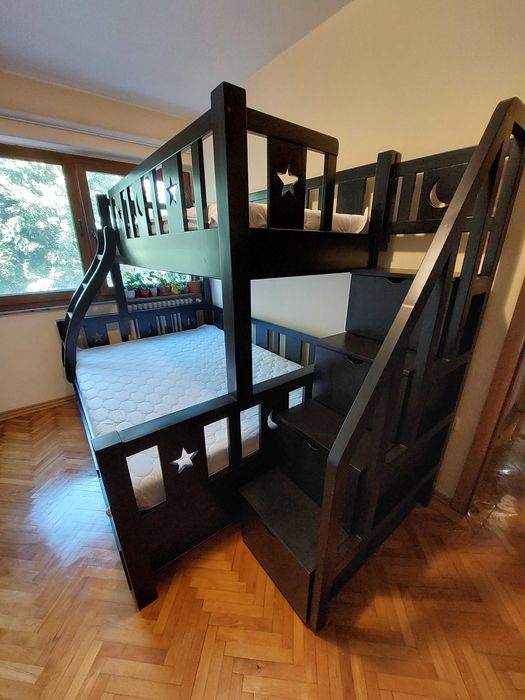 TRANSPORT GRATUIT.Pat etajat-supraetajat din lemn masiv.Cod 3503B