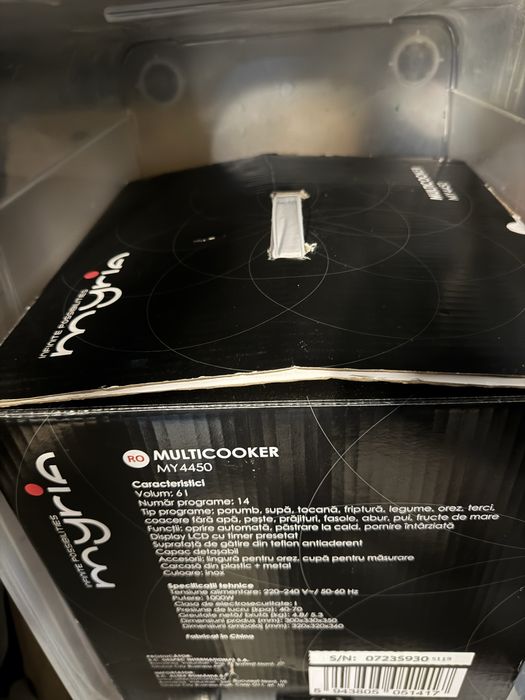 Multicooker MYRIA MY4450, 6l, 1000W, 14 programe nefolosit