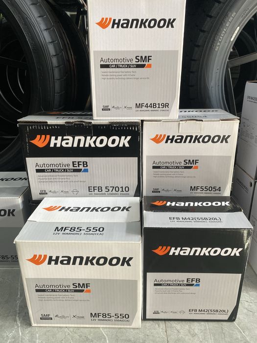 Hankook avtomobil akkumulyatorlari Made in Korea