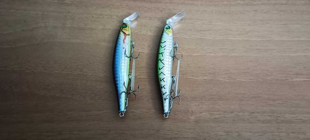 8 броя воблери за морски и сладководен риболов + влакно shimano