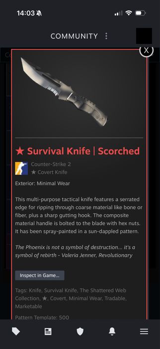 CS2! Продам нож КС2! Срочно