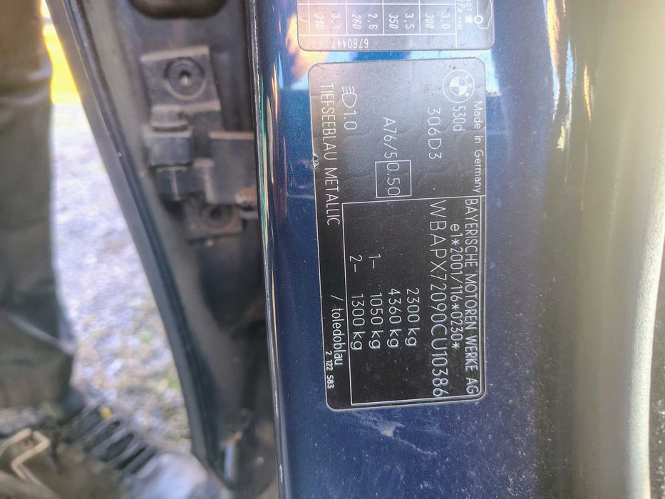 На части BMW 530d 235кс. E61 M-Pack Facelift