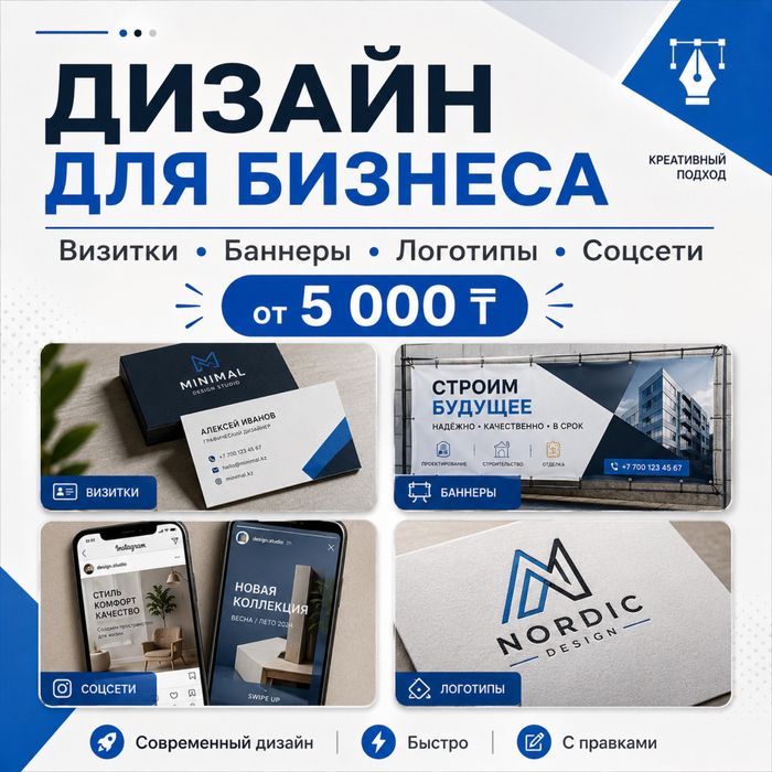 Графический дизайнер | Визитки, баннеры, логотипы