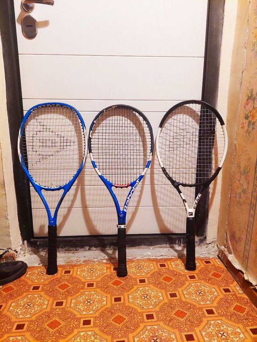 Продам фирменные ракетки Donlop, Babolat, Weierfu. С чехлами