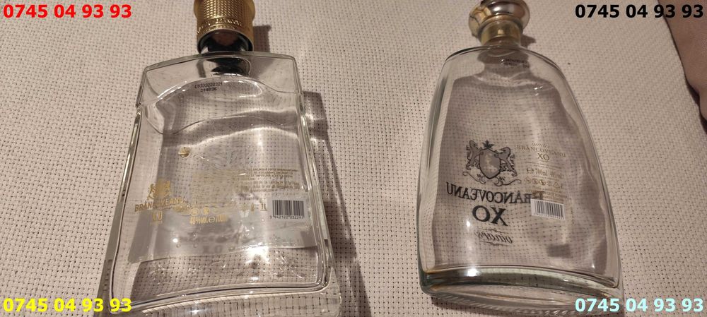 sticla sticle goale de cognac BRANCOVEANU X.O. pret pe bucata