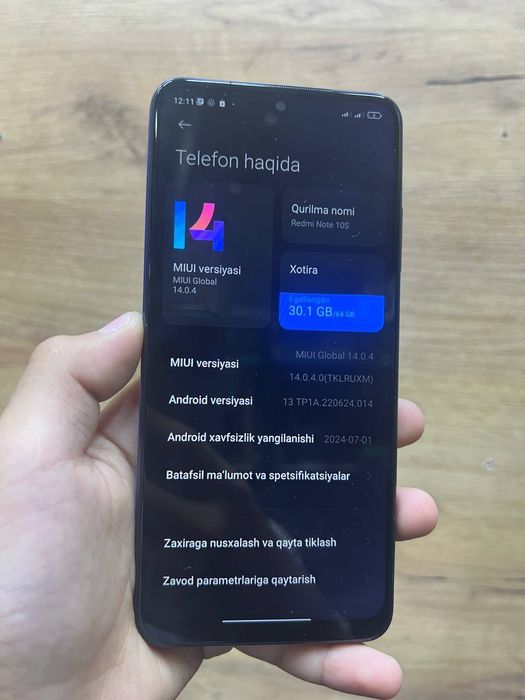 Arzonchi redmi note 10 s