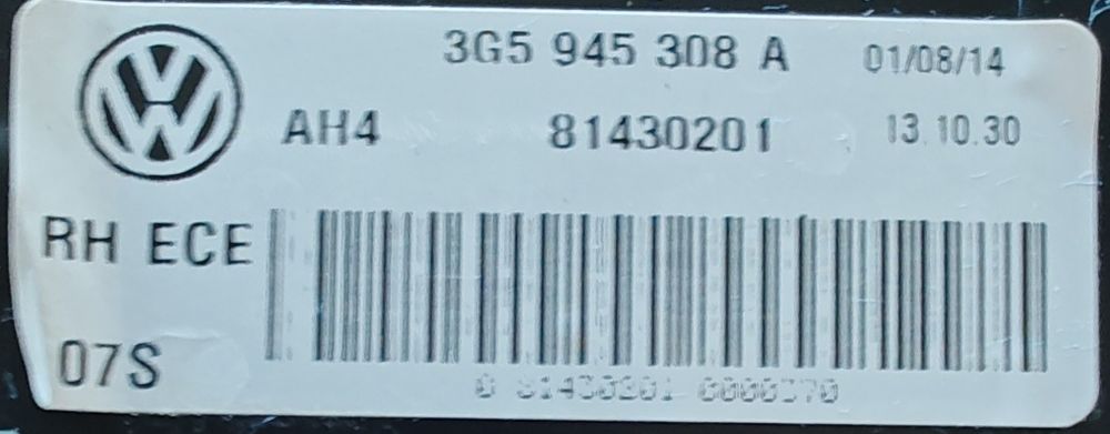 Vând SET Lampi full led Vw Passat B8 2015 - 2019