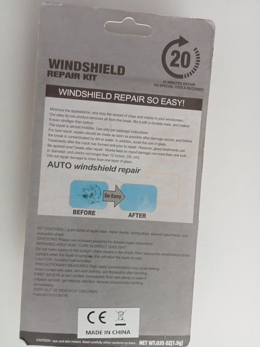 Kit de reparatie parbrize