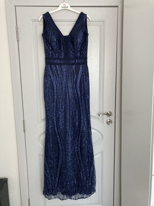 Официална тъмно синя рокля