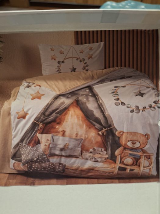 Lenjerie copii cu ursuleț