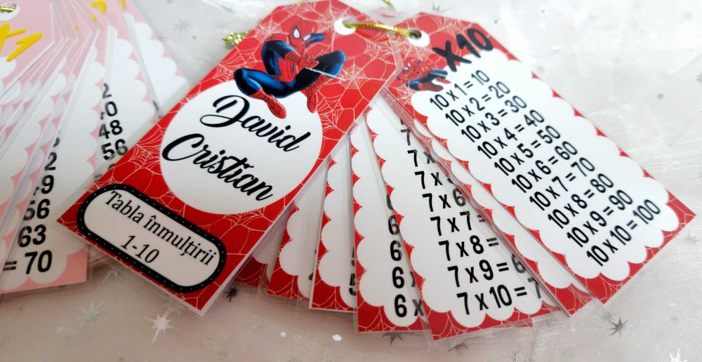 brelocuri educative tabla inmultirii