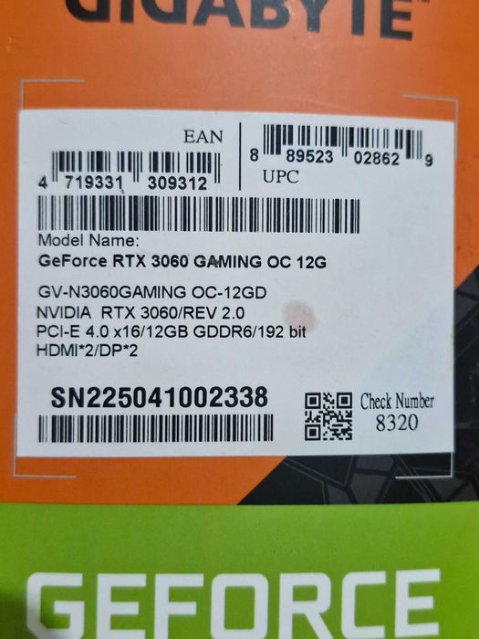 Geforce rtx 3060 rev 2.0