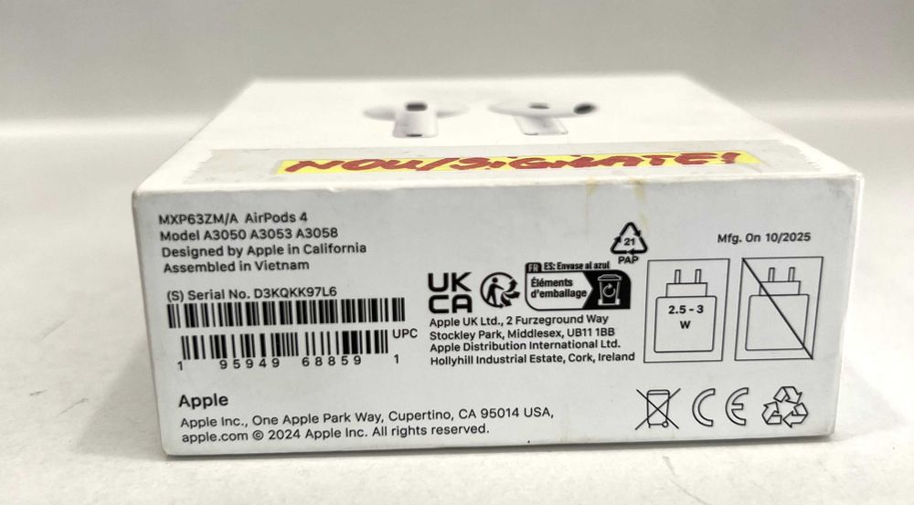 Căști Apple AirPods 4, garanție, NOU/Sigilate!