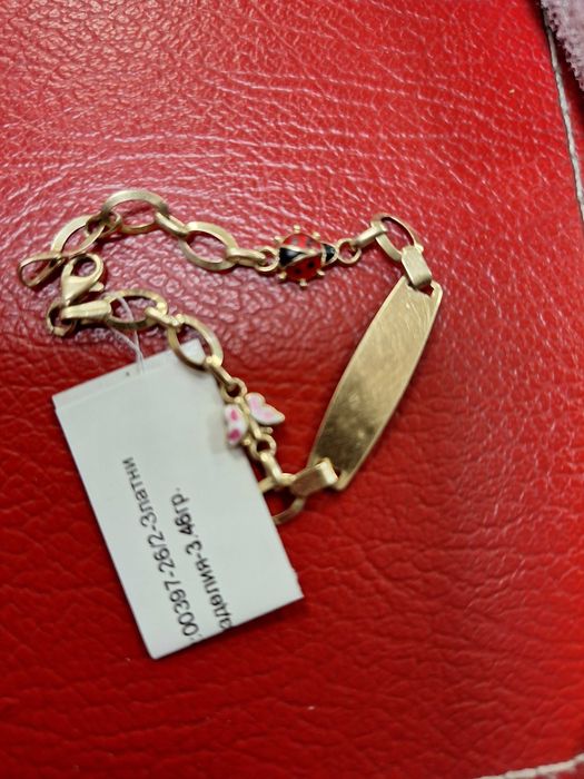 Златна Гривна с Плочка - 14к. - 3,46гр.