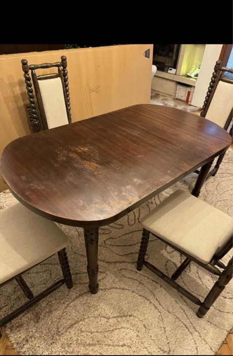 Маса масив - разтегателна