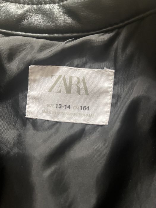 Кожаная куртка zara 12-14 лет