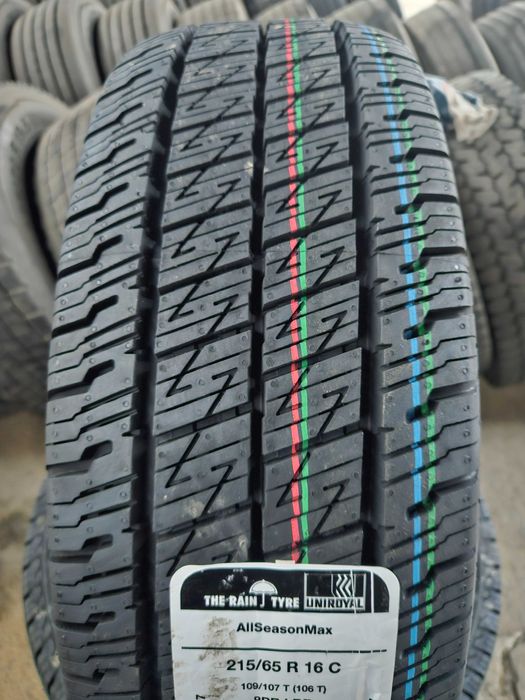 4 Нови бусови гуми 215/65 R16C Uniroyal AllSeasonMax 109T 8PR DOT4024