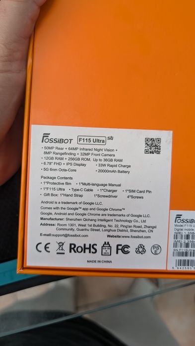 Fossibot F115 Ultra, 12/256 GB, Nou, 2 ani garanție