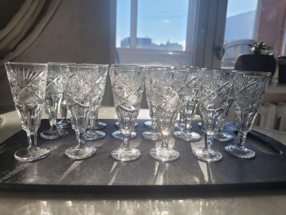 Продам хрустальные рюмки и бокалы, Россия