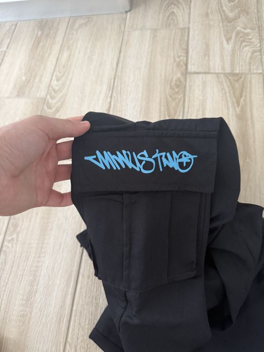 Pantaloni lungi Minus Two negru/albastru