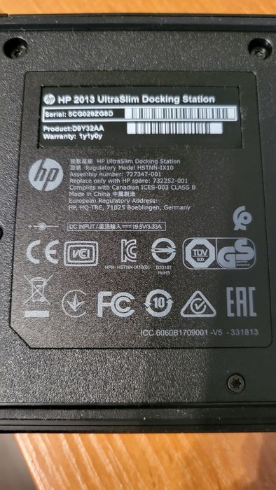 Док станция. Репликатор портов HP Europe/ USB-C G5