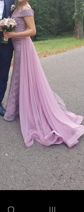 Rochie lunga cu trena detasabila (S)