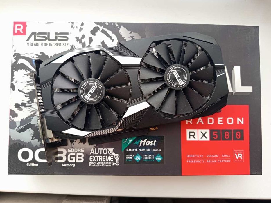 Видеокарта ASUS RX580/8Гб