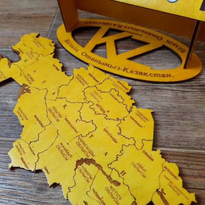 Настольная карта Республики Казахстан