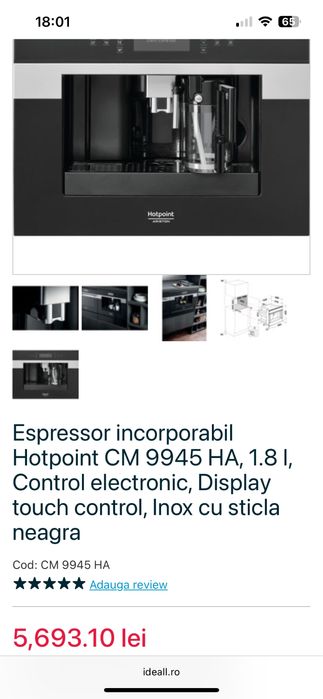 Espressor Hotpoint CM 9945 HA