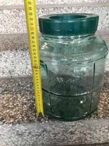 Стъклена дамаджана 10 литра с винт с широко гърло 6 броя по 10 лева