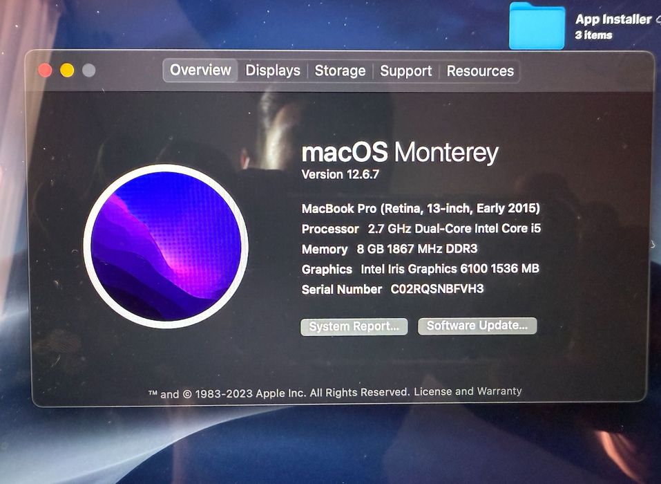 Продам Macbook Pro Retina, 13-inch, Early 2015, 128 GB