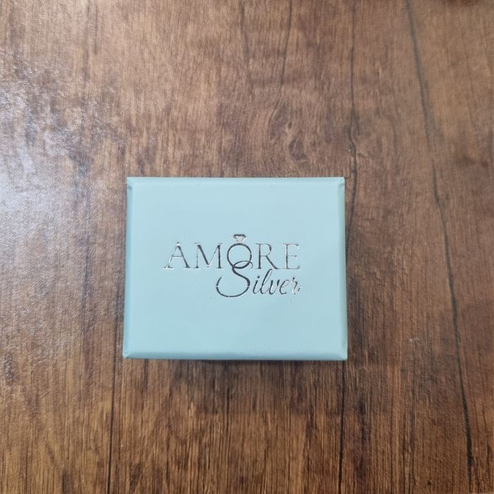 Сребърни обеци с кръгъл камък кубичен цирконий