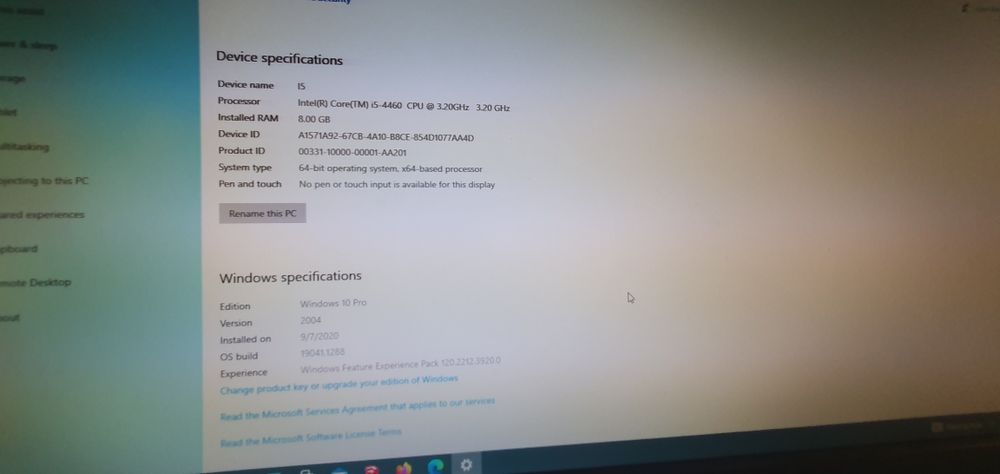 Unitate/sistem i5 4460, 8gb ram, ssd 256gb, placa video gtx 950 2gb