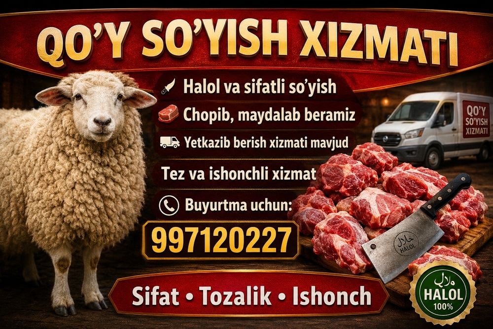 Sifatli Qassoblik xizmati toza va halol ishlash