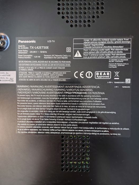 Vând tv Smart Panasonic 107 cm