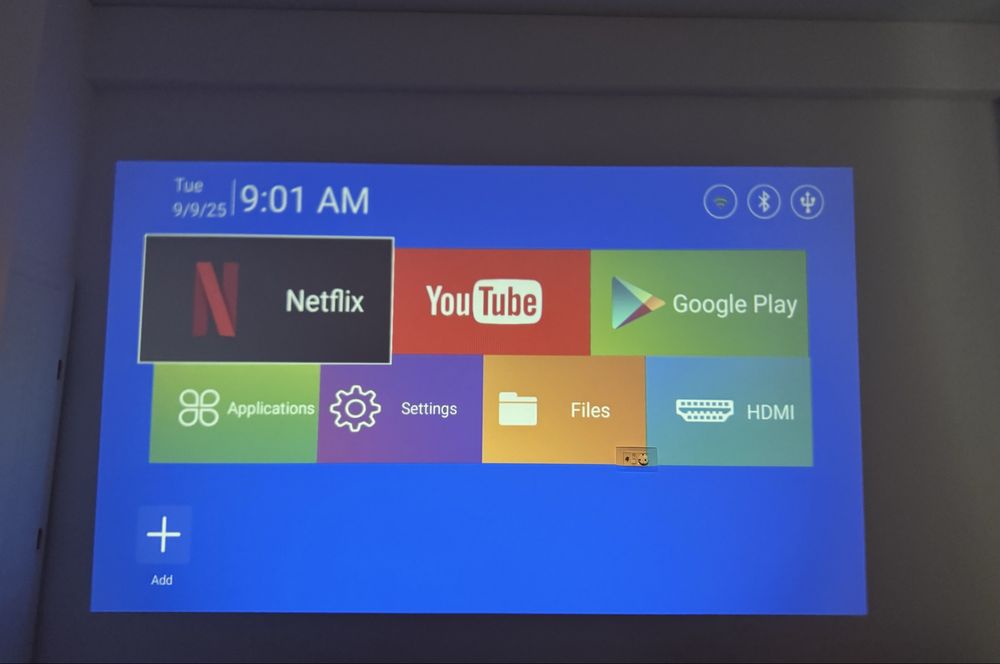 Proiector portabil SMART HY320, Android, wifi, 4k, negru, full!