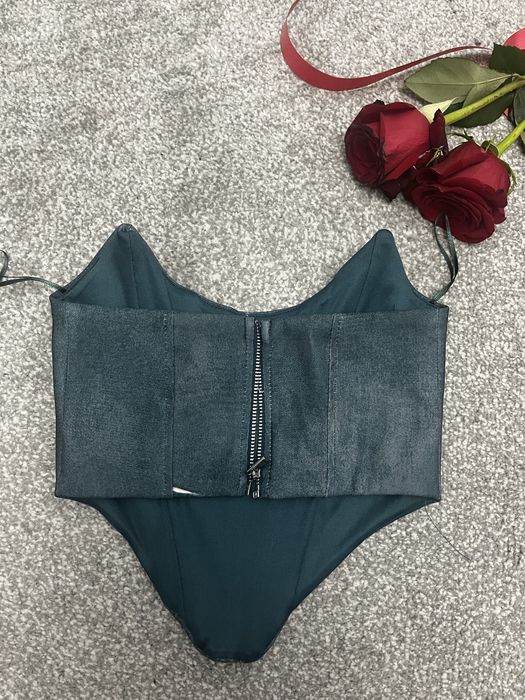 Top navy blue Bershka