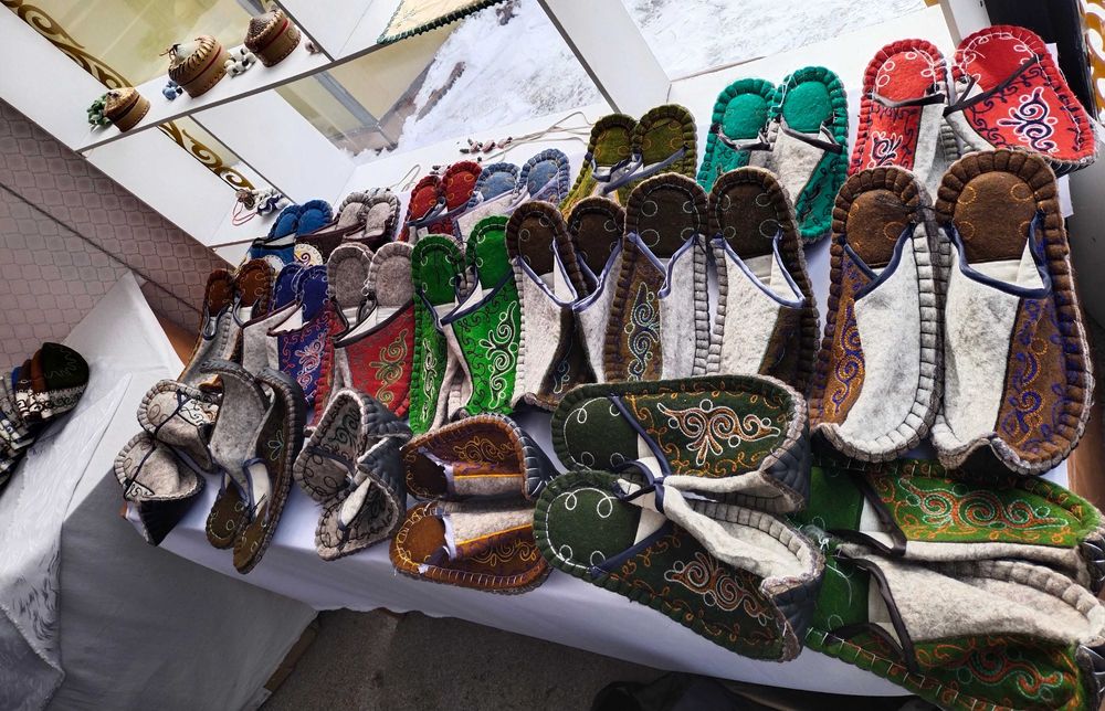 Тапочки из войлока