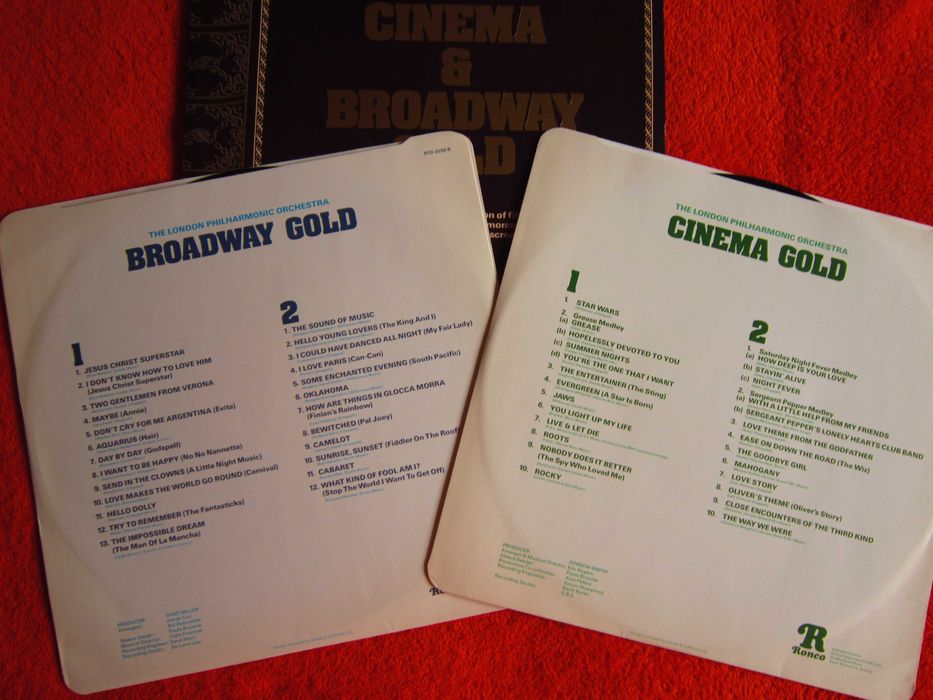 vinil rar Gold Cinema &Broadway Soundtrack +Musical vinil made UK 1979