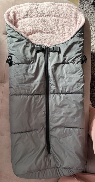 Зимен спален чувал за количка с ръкавици + подарък лятна подложка