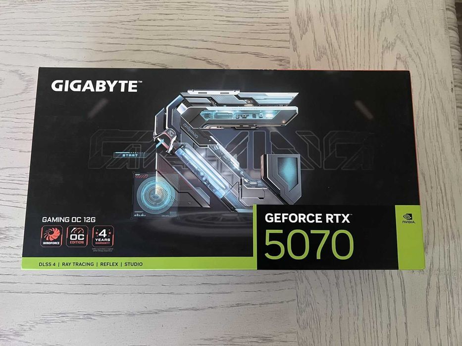 GIGABYTE Gaming RTX 5070 OC 12GB GDDR7, DLSS 4, Ray Tracing, RGB стиль