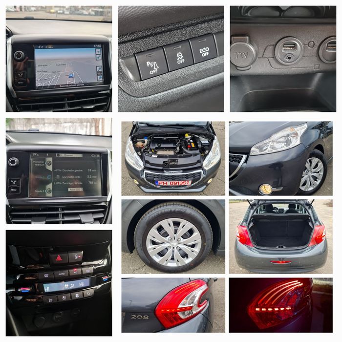 Peugeot 208 * 2013 * 1.4 Benzină 95 CP  * Euro5 * Navi , Led , Klimă